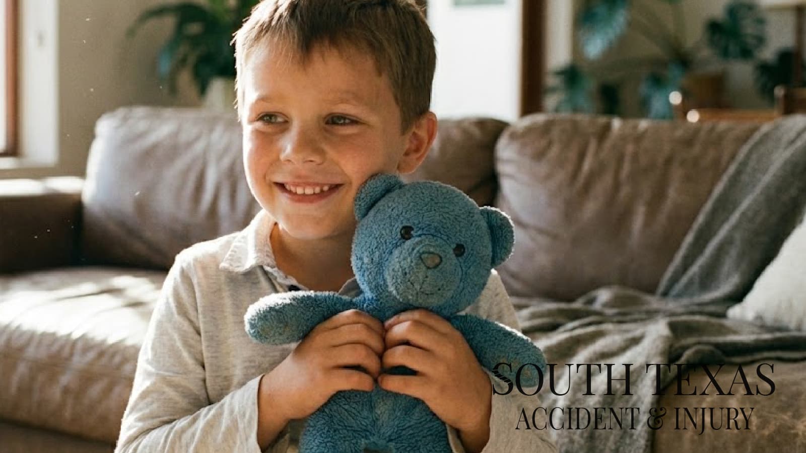 A calm family clinic setting with a parent and child speaking with a clinician