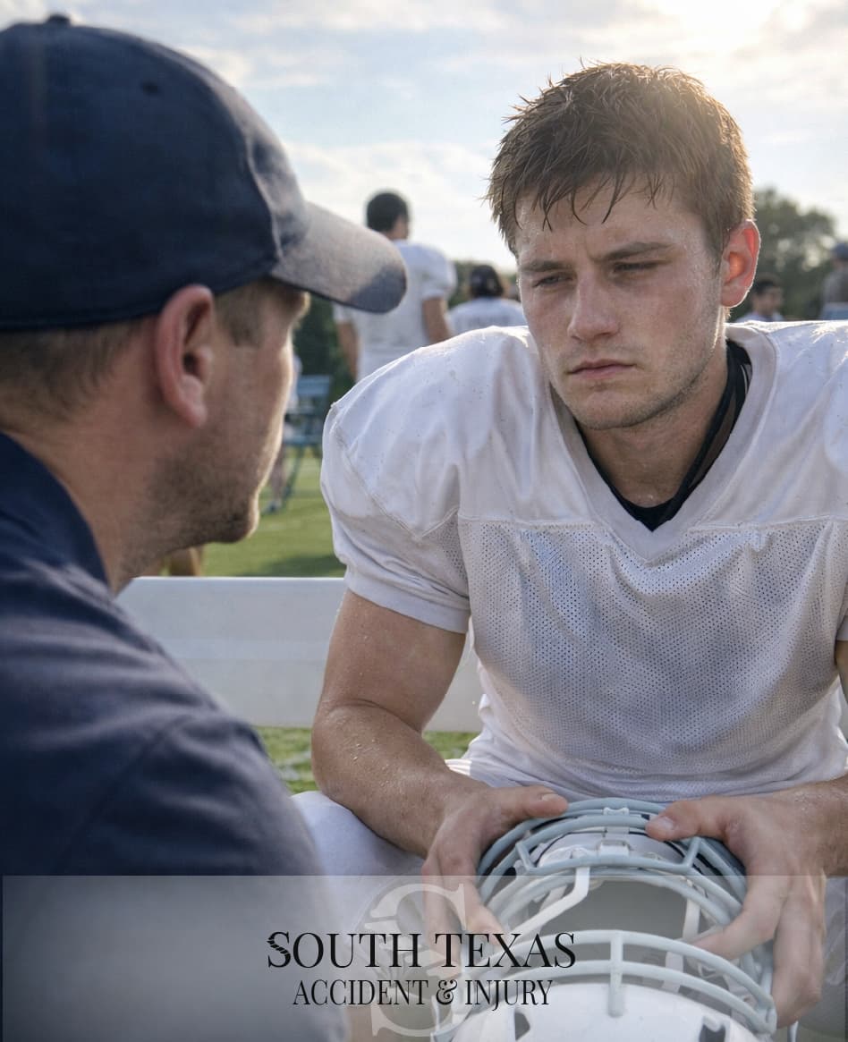 Structured screening and documentation after collision or sports impact